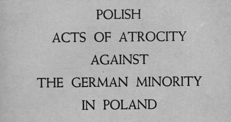 Les atrocités polonaises contre la minorité allemande en Pologne – Hans Schadewaldt (1940)